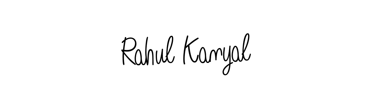 How to make Rahul Kanyal signature? Angelique-Rose-font-FFP is a professional autograph style. Create handwritten signature for Rahul Kanyal name. Rahul Kanyal signature style 5 images and pictures png