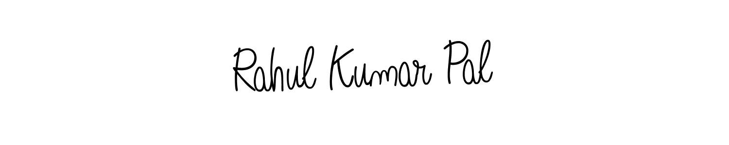 How to make Rahul Kumar Pal name signature. Use Angelique-Rose-font-FFP style for creating short signs online. This is the latest handwritten sign. Rahul Kumar Pal signature style 5 images and pictures png