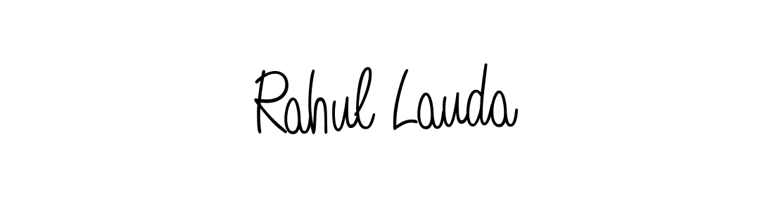 How to make Rahul Lauda signature? Angelique-Rose-font-FFP is a professional autograph style. Create handwritten signature for Rahul Lauda name. Rahul Lauda signature style 5 images and pictures png