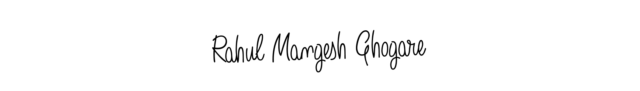 Design your own signature with our free online signature maker. With this signature software, you can create a handwritten (Angelique-Rose-font-FFP) signature for name Rahul Mangesh Ghogare. Rahul Mangesh Ghogare signature style 5 images and pictures png