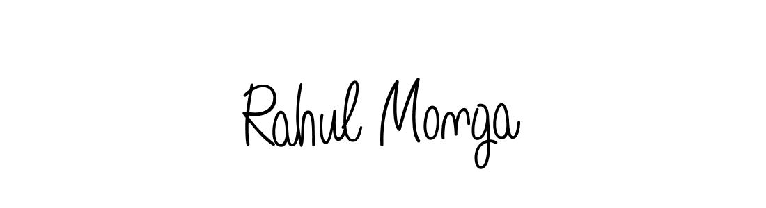 Design your own signature with our free online signature maker. With this signature software, you can create a handwritten (Angelique-Rose-font-FFP) signature for name Rahul Monga. Rahul Monga signature style 5 images and pictures png