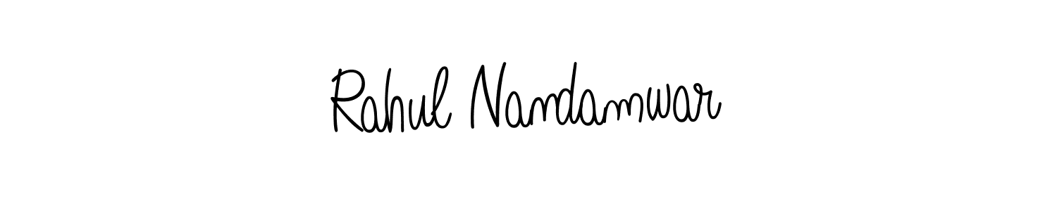 Rahul Nandamwar stylish signature style. Best Handwritten Sign (Angelique-Rose-font-FFP) for my name. Handwritten Signature Collection Ideas for my name Rahul Nandamwar. Rahul Nandamwar signature style 5 images and pictures png