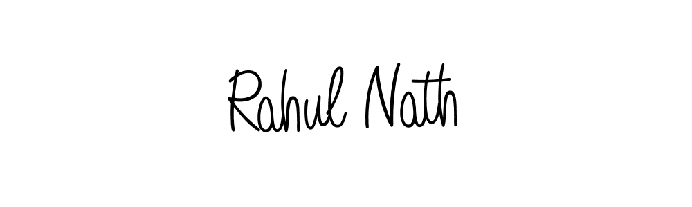 You should practise on your own different ways (Angelique-Rose-font-FFP) to write your name (Rahul Nath) in signature. don't let someone else do it for you. Rahul Nath signature style 5 images and pictures png