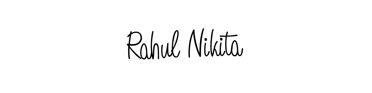 How to make Rahul Nikita signature? Angelique-Rose-font-FFP is a professional autograph style. Create handwritten signature for Rahul Nikita name. Rahul Nikita signature style 5 images and pictures png