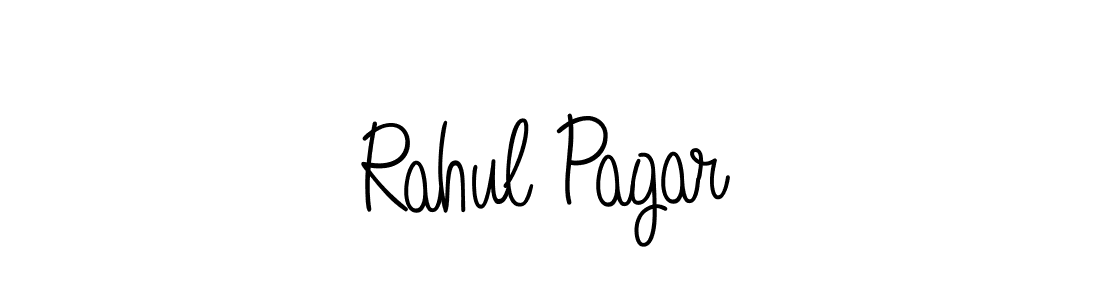 You should practise on your own different ways (Angelique-Rose-font-FFP) to write your name (Rahul Pagar) in signature. don't let someone else do it for you. Rahul Pagar signature style 5 images and pictures png