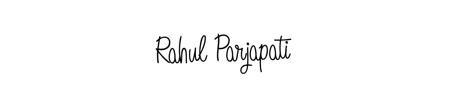 Also we have Rahul Parjapati name is the best signature style. Create professional handwritten signature collection using Angelique-Rose-font-FFP autograph style. Rahul Parjapati signature style 5 images and pictures png