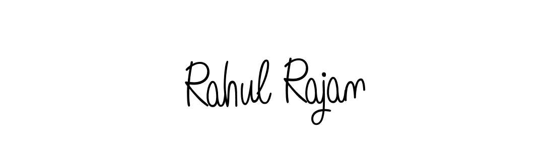 Use a signature maker to create a handwritten signature online. With this signature software, you can design (Angelique-Rose-font-FFP) your own signature for name Rahul Rajan. Rahul Rajan signature style 5 images and pictures png