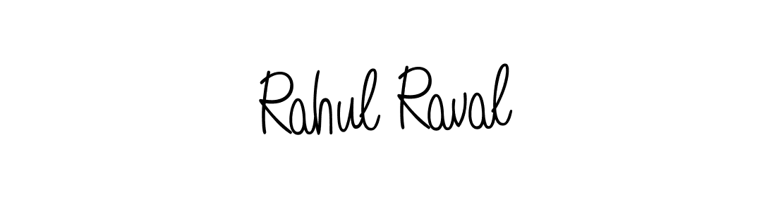 Rahul Raval stylish signature style. Best Handwritten Sign (Angelique-Rose-font-FFP) for my name. Handwritten Signature Collection Ideas for my name Rahul Raval. Rahul Raval signature style 5 images and pictures png