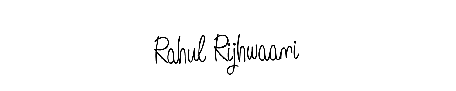 You can use this online signature creator to create a handwritten signature for the name Rahul Rijhwaani. This is the best online autograph maker. Rahul Rijhwaani signature style 5 images and pictures png