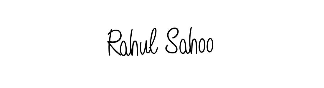 How to make Rahul Sahoo name signature. Use Angelique-Rose-font-FFP style for creating short signs online. This is the latest handwritten sign. Rahul Sahoo signature style 5 images and pictures png