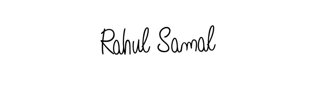 How to make Rahul Samal name signature. Use Angelique-Rose-font-FFP style for creating short signs online. This is the latest handwritten sign. Rahul Samal signature style 5 images and pictures png