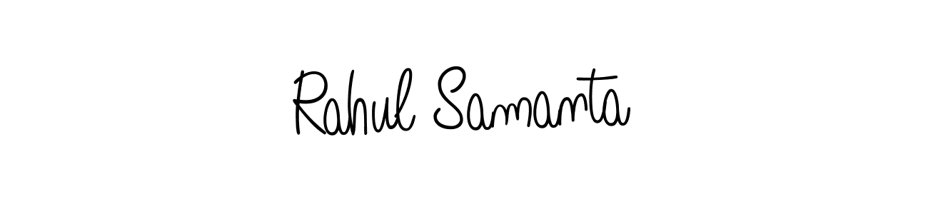 Design your own signature with our free online signature maker. With this signature software, you can create a handwritten (Angelique-Rose-font-FFP) signature for name Rahul Samanta. Rahul Samanta signature style 5 images and pictures png