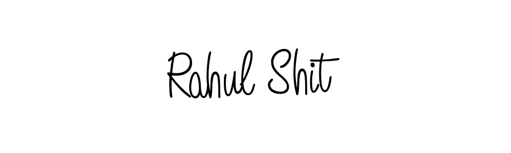 You should practise on your own different ways (Angelique-Rose-font-FFP) to write your name (Rahul Shit) in signature. don't let someone else do it for you. Rahul Shit signature style 5 images and pictures png