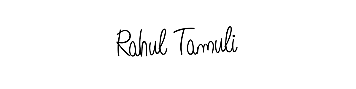 Also we have Rahul Tamuli name is the best signature style. Create professional handwritten signature collection using Angelique-Rose-font-FFP autograph style. Rahul Tamuli signature style 5 images and pictures png