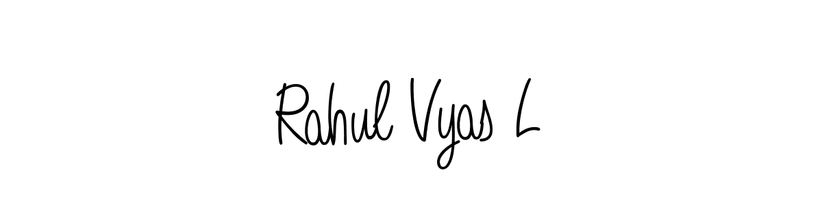 How to Draw Rahul Vyas L signature style? Angelique-Rose-font-FFP is a latest design signature styles for name Rahul Vyas L. Rahul Vyas L signature style 5 images and pictures png