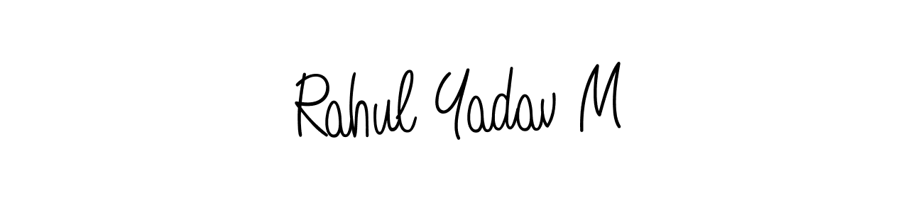 Angelique-Rose-font-FFP is a professional signature style that is perfect for those who want to add a touch of class to their signature. It is also a great choice for those who want to make their signature more unique. Get Rahul Yadav M name to fancy signature for free. Rahul Yadav M signature style 5 images and pictures png