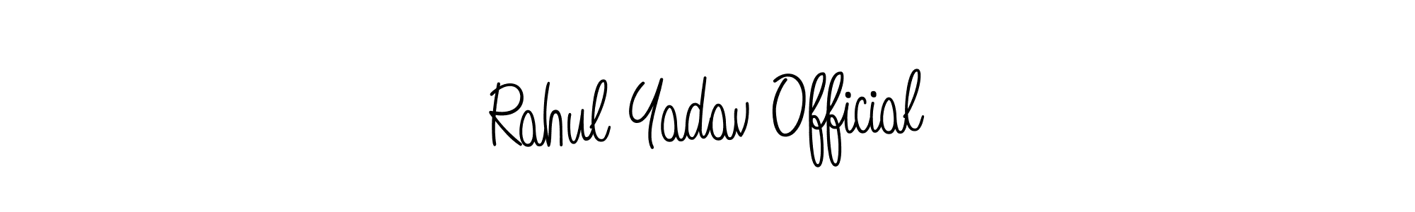 if you are searching for the best signature style for your name Rahul Yadav Official. so please give up your signature search. here we have designed multiple signature styles  using Angelique-Rose-font-FFP. Rahul Yadav Official signature style 5 images and pictures png