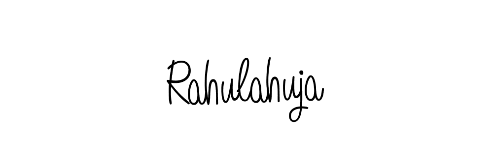 How to make Rahulahuja name signature. Use Angelique-Rose-font-FFP style for creating short signs online. This is the latest handwritten sign. Rahulahuja signature style 5 images and pictures png