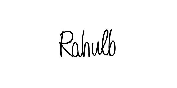 You should practise on your own different ways (Angelique-Rose-font-FFP) to write your name (Rahulb) in signature. don't let someone else do it for you. Rahulb signature style 5 images and pictures png