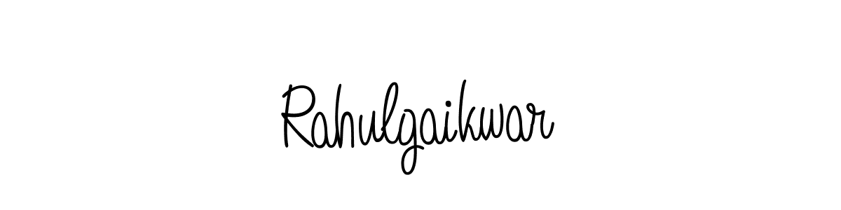 How to make Rahulgaikwar name signature. Use Angelique-Rose-font-FFP style for creating short signs online. This is the latest handwritten sign. Rahulgaikwar signature style 5 images and pictures png