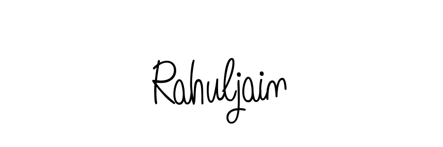Rahuljain stylish signature style. Best Handwritten Sign (Angelique-Rose-font-FFP) for my name. Handwritten Signature Collection Ideas for my name Rahuljain. Rahuljain signature style 5 images and pictures png