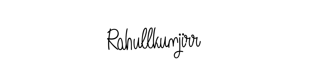 Use a signature maker to create a handwritten signature online. With this signature software, you can design (Angelique-Rose-font-FFP) your own signature for name Rahullkunjirr. Rahullkunjirr signature style 5 images and pictures png