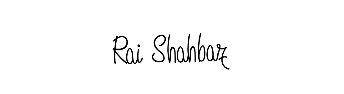 Use a signature maker to create a handwritten signature online. With this signature software, you can design (Angelique-Rose-font-FFP) your own signature for name Rai Shahbaz. Rai Shahbaz signature style 5 images and pictures png