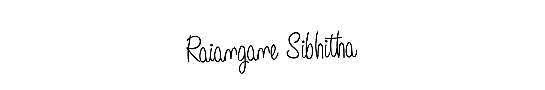 Raiangane Sibhitha stylish signature style. Best Handwritten Sign (Angelique-Rose-font-FFP) for my name. Handwritten Signature Collection Ideas for my name Raiangane Sibhitha. Raiangane Sibhitha signature style 5 images and pictures png