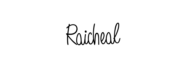 Use a signature maker to create a handwritten signature online. With this signature software, you can design (Angelique-Rose-font-FFP) your own signature for name Raicheal. Raicheal signature style 5 images and pictures png