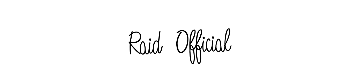 You can use this online signature creator to create a handwritten signature for the name Raid  Official. This is the best online autograph maker. Raid  Official signature style 5 images and pictures png