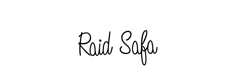 Check out images of Autograph of Raid Safa name. Actor Raid Safa Signature Style. Angelique-Rose-font-FFP is a professional sign style online. Raid Safa signature style 5 images and pictures png