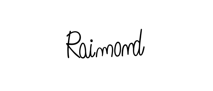 Use a signature maker to create a handwritten signature online. With this signature software, you can design (Angelique-Rose-font-FFP) your own signature for name Raimond. Raimond signature style 5 images and pictures png