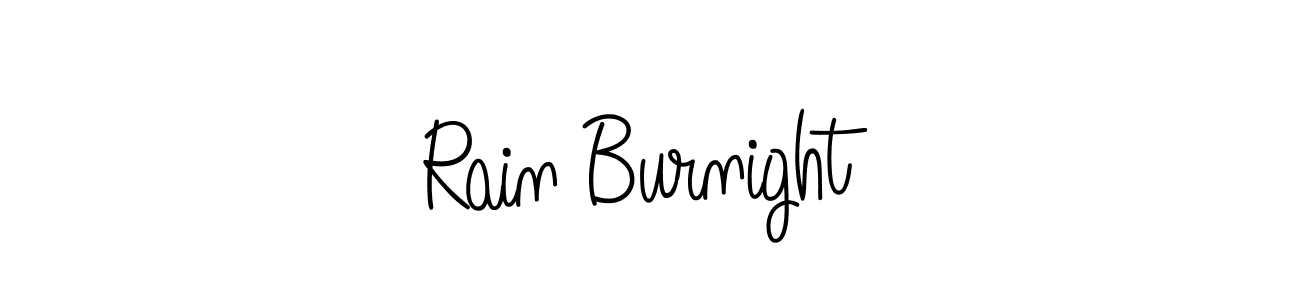 How to Draw Rain Burnight signature style? Angelique-Rose-font-FFP is a latest design signature styles for name Rain Burnight. Rain Burnight signature style 5 images and pictures png
