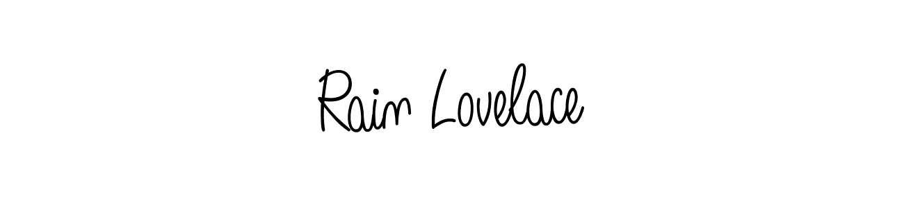 Design your own signature with our free online signature maker. With this signature software, you can create a handwritten (Angelique-Rose-font-FFP) signature for name Rain Lovelace. Rain Lovelace signature style 5 images and pictures png
