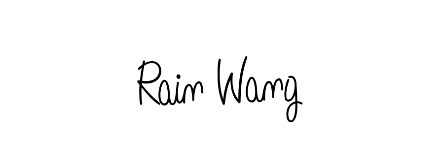 How to Draw Rain Wang signature style? Angelique-Rose-font-FFP is a latest design signature styles for name Rain Wang. Rain Wang signature style 5 images and pictures png