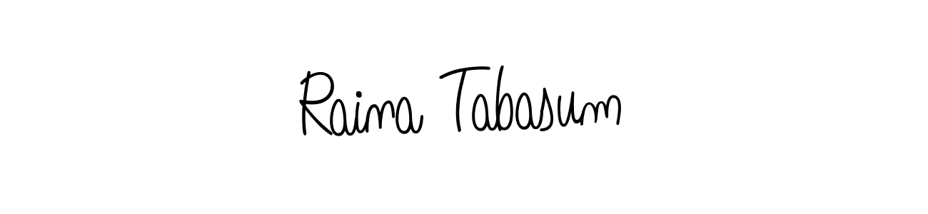You can use this online signature creator to create a handwritten signature for the name Raina Tabasum. This is the best online autograph maker. Raina Tabasum signature style 5 images and pictures png