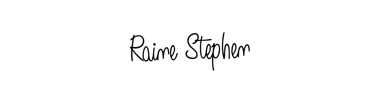 This is the best signature style for the Raine Stephen name. Also you like these signature font (Angelique-Rose-font-FFP). Mix name signature. Raine Stephen signature style 5 images and pictures png