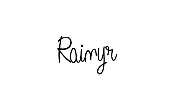 It looks lik you need a new signature style for name Rainyr. Design unique handwritten (Angelique-Rose-font-FFP) signature with our free signature maker in just a few clicks. Rainyr signature style 5 images and pictures png