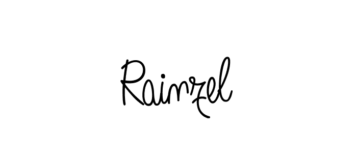 Rainzel stylish signature style. Best Handwritten Sign (Angelique-Rose-font-FFP) for my name. Handwritten Signature Collection Ideas for my name Rainzel. Rainzel signature style 5 images and pictures png