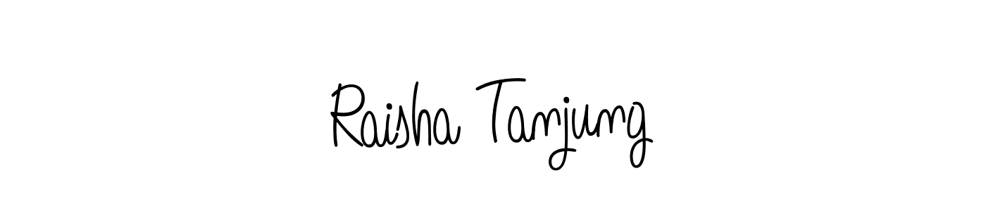 How to make Raisha Tanjung name signature. Use Angelique-Rose-font-FFP style for creating short signs online. This is the latest handwritten sign. Raisha Tanjung signature style 5 images and pictures png