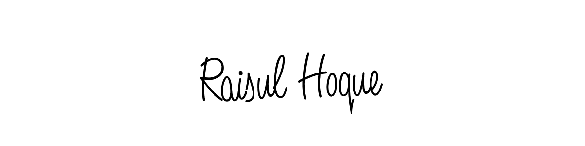 The best way (Angelique-Rose-font-FFP) to make a short signature is to pick only two or three words in your name. The name Raisul Hoque include a total of six letters. For converting this name. Raisul Hoque signature style 5 images and pictures png
