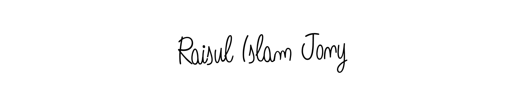 This is the best signature style for the Raisul Islam Jony name. Also you like these signature font (Angelique-Rose-font-FFP). Mix name signature. Raisul Islam Jony signature style 5 images and pictures png