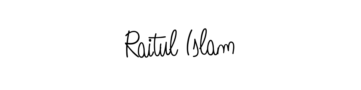 Design your own signature with our free online signature maker. With this signature software, you can create a handwritten (Angelique-Rose-font-FFP) signature for name Raitul Islam. Raitul Islam signature style 5 images and pictures png