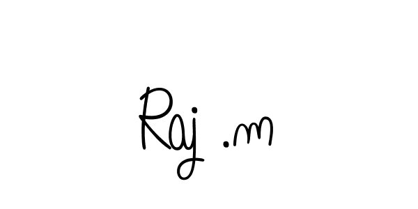 How to make Raj .m signature? Angelique-Rose-font-FFP is a professional autograph style. Create handwritten signature for Raj .m name. Raj .m signature style 5 images and pictures png