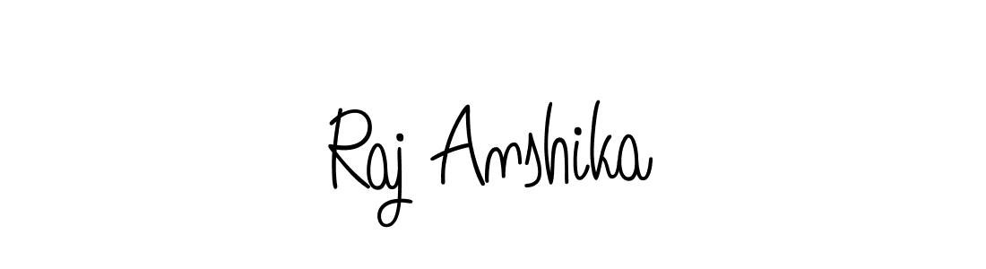 Also we have Raj Anshika name is the best signature style. Create professional handwritten signature collection using Angelique-Rose-font-FFP autograph style. Raj Anshika signature style 5 images and pictures png