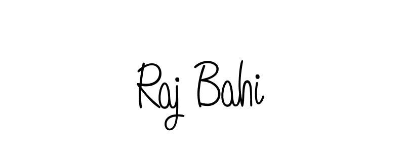 Use a signature maker to create a handwritten signature online. With this signature software, you can design (Angelique-Rose-font-FFP) your own signature for name Raj Bahi. Raj Bahi signature style 5 images and pictures png