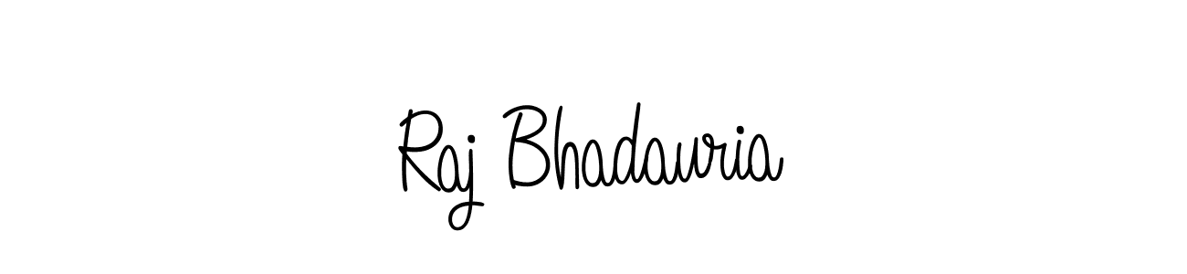 Use a signature maker to create a handwritten signature online. With this signature software, you can design (Angelique-Rose-font-FFP) your own signature for name Raj Bhadauria. Raj Bhadauria signature style 5 images and pictures png