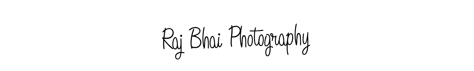 You should practise on your own different ways (Angelique-Rose-font-FFP) to write your name (Raj Bhai Photography) in signature. don't let someone else do it for you. Raj Bhai Photography signature style 5 images and pictures png