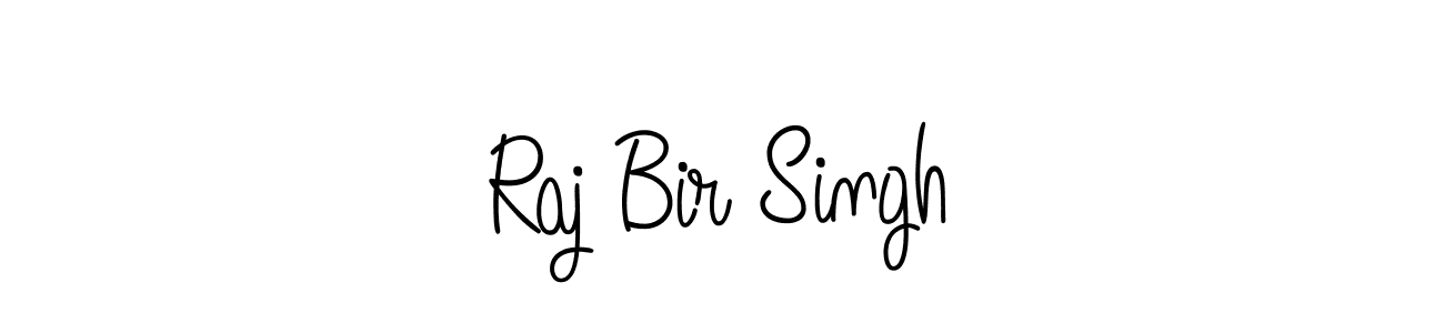 Use a signature maker to create a handwritten signature online. With this signature software, you can design (Angelique-Rose-font-FFP) your own signature for name Raj Bir Singh. Raj Bir Singh signature style 5 images and pictures png