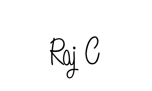 You should practise on your own different ways (Angelique-Rose-font-FFP) to write your name (Raj C) in signature. don't let someone else do it for you. Raj C signature style 5 images and pictures png